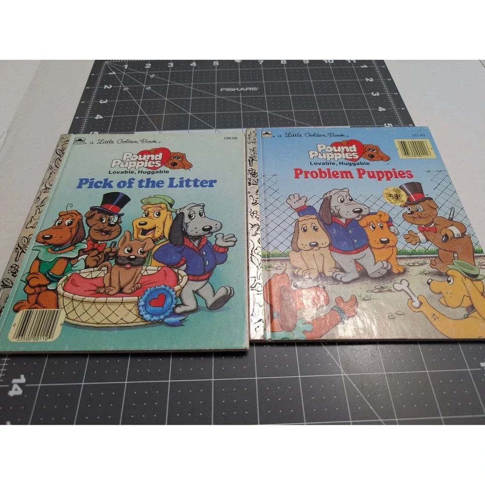 Golden Books Pound Puppies 1980s Pick‎ of the Litter & Problem Puppies lot 2